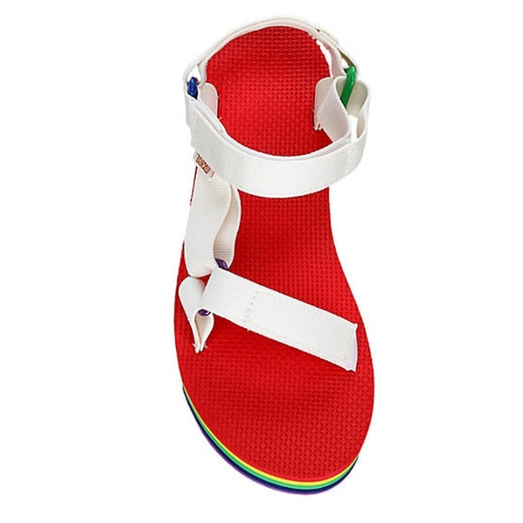 NWT Teva Rainbow Platform Sandals 90s Y2K Pride - Picture 3 of 3